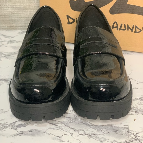 Dirty Laundry Womens Voidz Black Patent Leather Loafers size 5.5 - Picture 3 of 4
